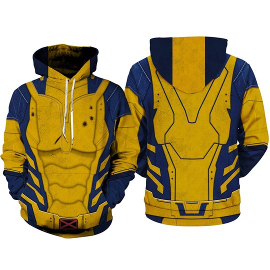 Deadpool & Wolverine Full Over Print Shirt | Wolverine Cosplay Shirt | Xmen Superhero Hoodie