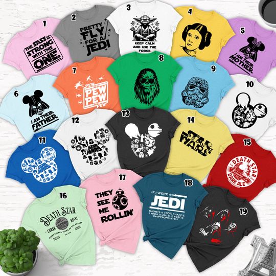 Custom Star Hero Family Matching Shirts, Galaxy Wars Characters, Group Shirt, Magic Kingdom Family Trip Outfit, Couple Honeymoon Gift RE