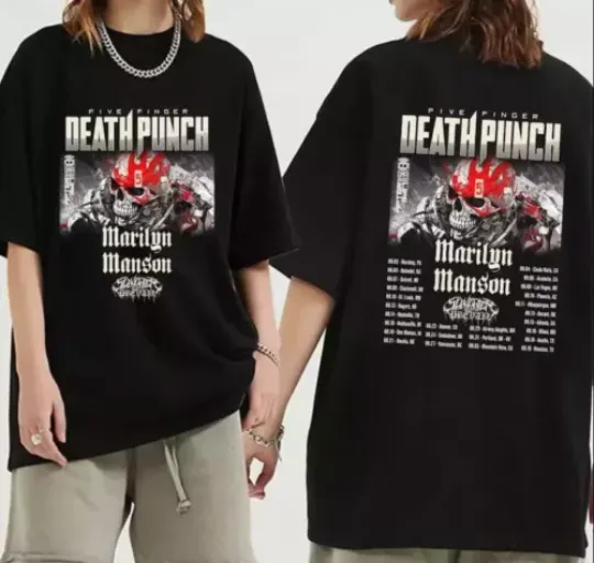 Five Finger Death Punch 2024 Tour T shirt, 2024 Music Tour Cotton Shirt, Gift For Fans