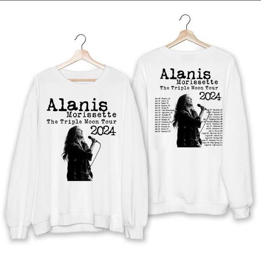 Alanis Morissette The Triple Moon Tour 2024 Shirt, Alanis Morissette 2024 Concert, The Triple Moon Tour Merch, Alanis Morissette Fan Gift