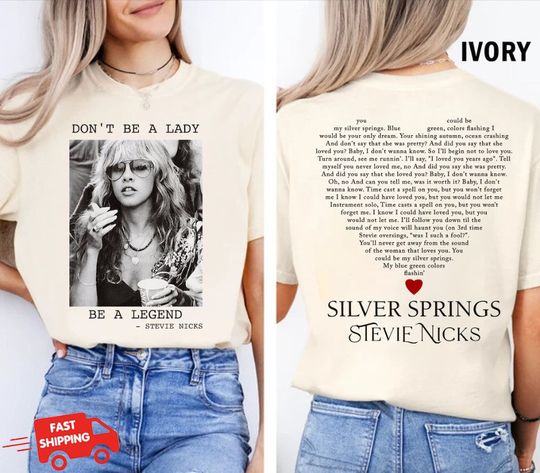 Don't Be A Lady Be A Legend Comfort Colors T-shirt, Vintage Stevie Nicks TShirt, Stevei Nicks Shirt, Stevie Nick sweatshirt, Stevie Nick