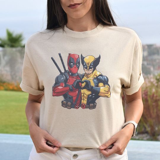 Marvel Deadpool Shirt, Disney Superhero Funny Shirt, Disney Wolverine Shirt