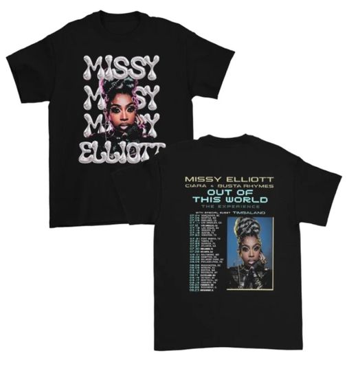 Missy Elliott Out of This World unisex t-shirt, sweatshirt 2024 Tour Signature 1741550080Rd