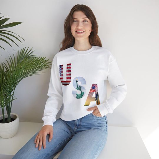 USA Paris Olympics Unisex Heavy Blend Crewneck Sweatshirt
