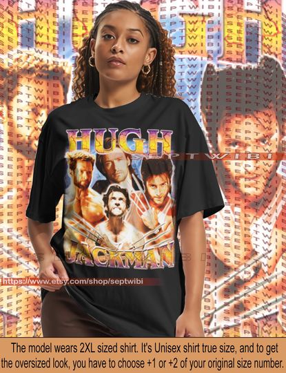 Hugh Jackman Vintage Shirt, Hugh Jackman Tshirt, Hugh Jackman T-Shirt Fan, Hugh Jackman Gift, Hugh Jackman Merch