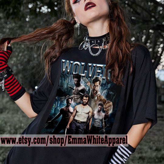 Marvel Wolverine Vintage T-shirt, Wolverine Logan , Weapon X Wolverine Hoodies, Wolverine Gifts, Wolverine Hugh Jackman Shirt