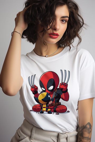 Deadpool and Wolverine Tshirt, Deadpool 3 Movie Shirt, Deadpool & Wolverine Shirt, Hugh Jackman, Deadpool and Wolverine Tee, Wolverine Shirt