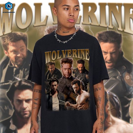 Vintage Wolverine 90s Shirt, Wolverine Bootleg Tee, Wolverine Shirt, X-Men Wolverine, 90s Movie Fan Shirt, Hugh Jackman