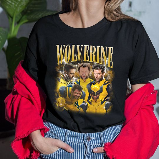 Vintage Wolverine Shirt, Hugh Jackman, Deadpool And Wolverine, Deadpool 3, Marvel Superhero Shirt