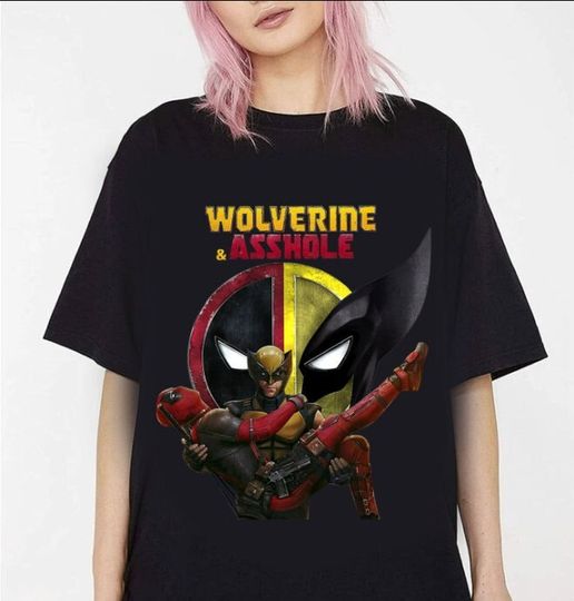 Deadpool 3 Shirt, Wolverine & Ahole Deadpool Shirt, Ryan Reynolds, Hugh Jackman, Funny Movie Unisex Shirt, Marvel Shirt