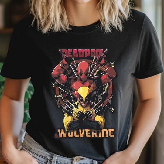 Deadpool & Wolverine Shirt, Deadpool 3 Movie Shirt, Deadpool and Wolverine Shirt, Hugh Jackman, Deadpool and Wolverine Tee, Wolverine Shirt