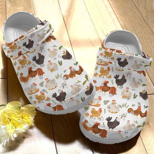 Chicken Farmer Clog Shoes, Chicken Sandal Shoes, Gift For Women, Gift For Farmer ,Funny Chicken Farmer
