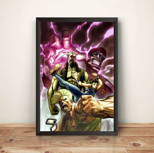 Street Fighting Comics V3 Premium Poster, Wall Art Print, Home Decor, Poster for Gifts
