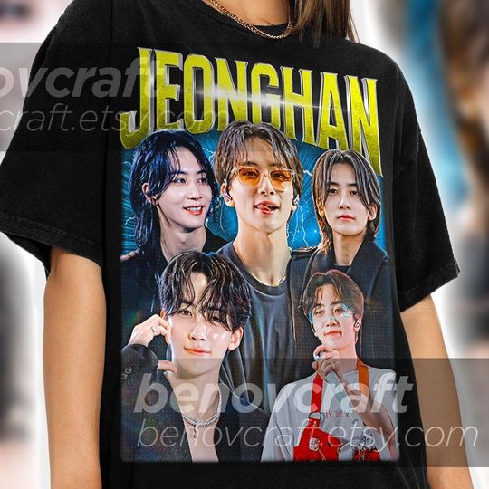 SEVENTEEN Jeong-han Retro 90s Vintage Bootleg T-shirt, SEVENTEEN Shirt, KPOP T-shirt and Gift For Her or Him