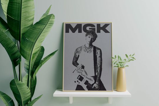 Machine Gun Kelly Poster - MGK Poster - Punk Wall Art - Digital Print - Gift - MGK Album Print - Machine Gun Kelly Print