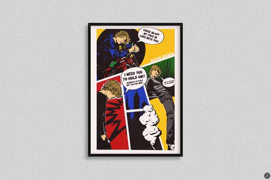 Justin Bieber Comic Poster, Justin Bieber Poster, Vintage Comic Poster, Justin Bieber Merch, Wall Art, Wall Decor, Comic Strip