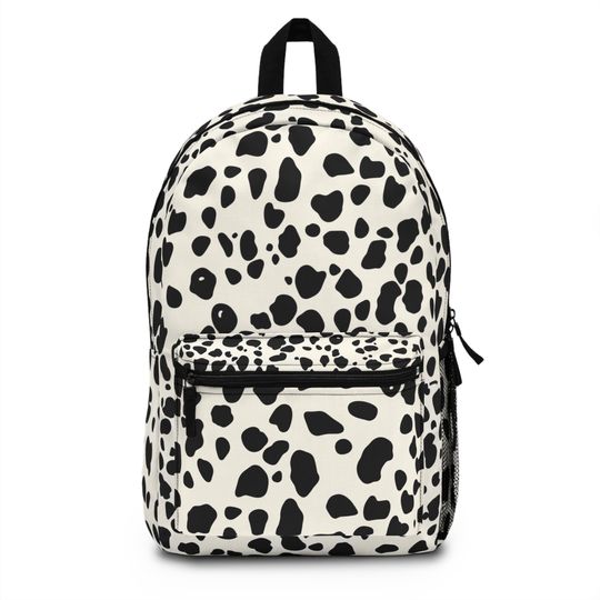 Durable Spotted Pattern Backpack  Lightweight, Waterproof, Adjustable Straps, Roomy Interior, Assembled in the USA