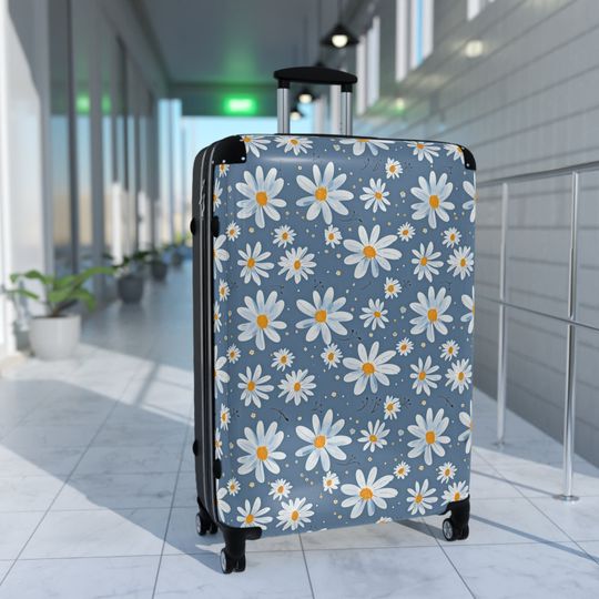 Daisy Heart Suitcase, Cute Suitcase, suitcase gift