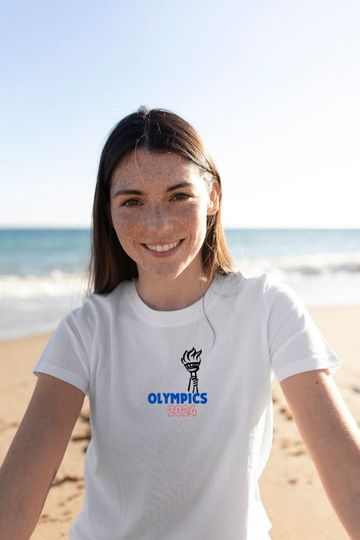 Olympics Paris 2024 Unisex Heavy Cotton Tee, Summer Olympics Paris 2024 Sports Competition T-Shirt