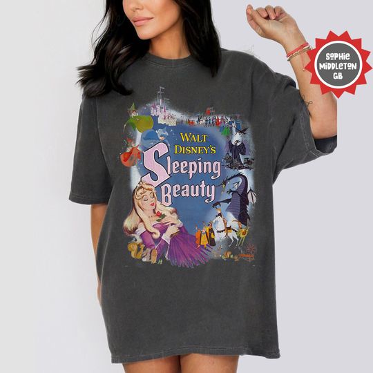 Disney Sleeping Beauty Aurora Maleficent Comfort Colors Shirt, disney princess Shirt, vintage disney shirt, Unisex For Men Women