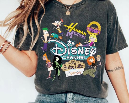Disney Channel Cartoon Characters Group Hannah Montana Lizzie McGuire Phineas Ferb Shirt, What Dreams Are Made Of Tee, Disneyland Trip Gift
