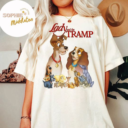 Retro Disney Lady And Tramp Better Together Shirt, Disneyland Trip Couple Matching Tee, Disney Lady And Tramp Shirt