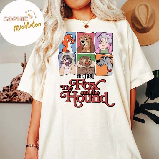 Disney The Fox and the Hound Characters Group Shot 1961 Shirt, Disney Shirt , Animal Kingdom Shirt,  Disney World Shirt, Magic Kingdom Shirt