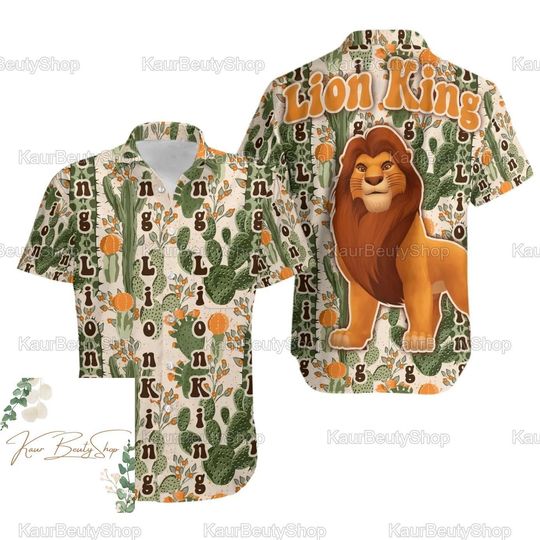 Halloween Lion King Hawaiian Shirt, Hakuna Matata Shirt, Disney Simba Birthday Shirt
