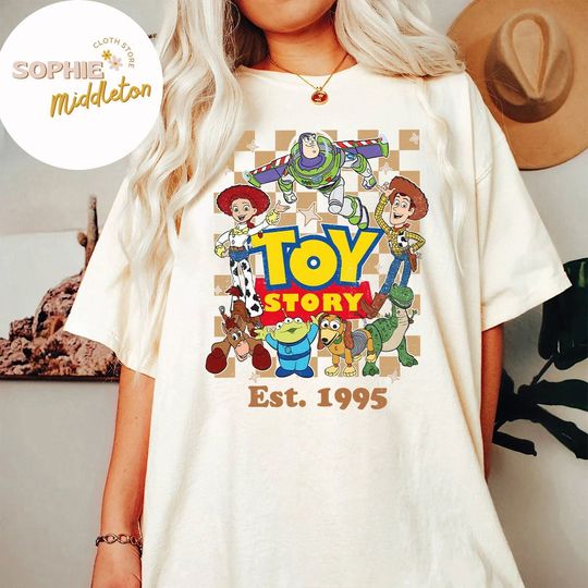 Retro Disney Pixar Toy Story Est 1995 Shirt, Disney Toy Story Shirt, Buzz Lightyear adn Woody Shirt, Disney Toy Story Character Shirt