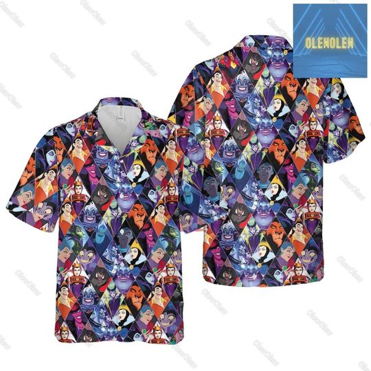 Maleficent Evil Queen Villain Summer Hawaiian Shirt
