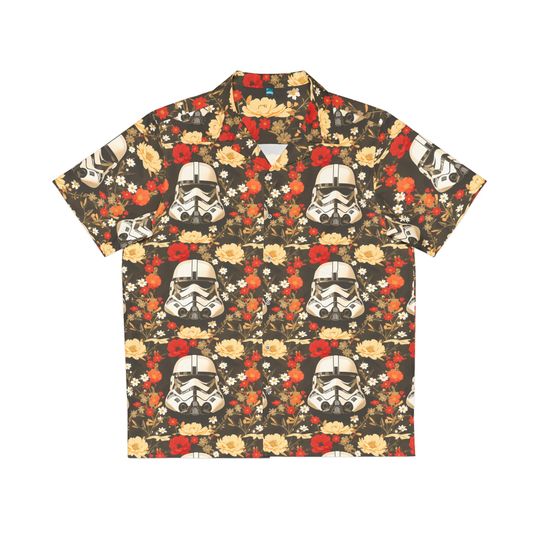 Storm Trooper Men's Hawaiian Shirt, Galaxy's Edge Men's Shirt