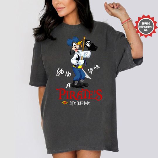 Goofy Pirates Of The Caribbean Comfort Colors Shirt, Pirates Of Caribbean, goofy shirt , Kid Shirt, Unisex For Men Women