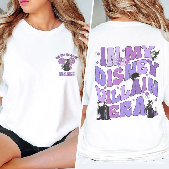 Personalized Magic Kingdom Villains Shirts, In My Villain Era Shirt, Funny Villain Era Shirt, Witches Shirt For Women, Halloween Clothing