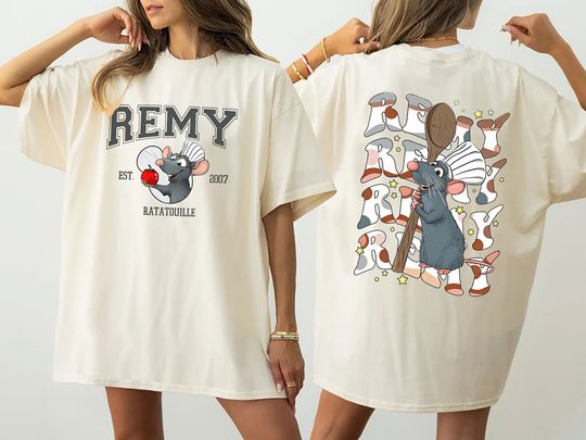 Comfort Colors Disney 2-Sided Remy Ratatouille Vintage Shirt, Funny Remy Anyone Can Cook T-Shirt, Cute Mouse Chef Tee, Disney Boy Girl Trip