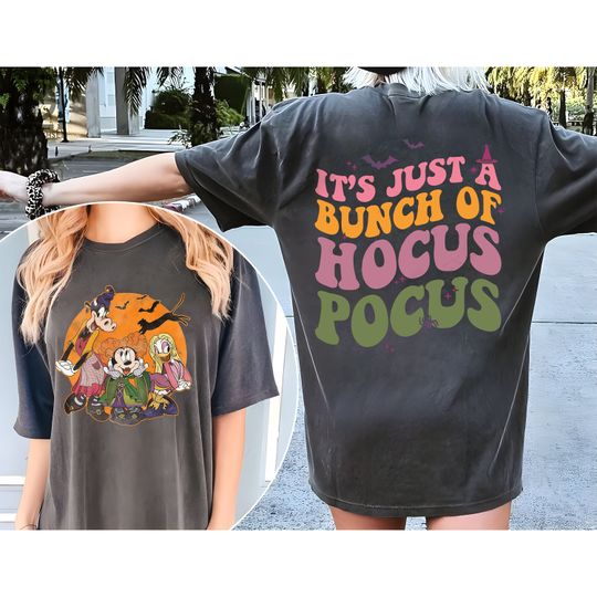 Retro Disney Minnie Daisy and Clarabelle Cosplay Pocus Sanderson Sisters Shirt, Disney Halloween Shirt, Hocus Pocus Shirt