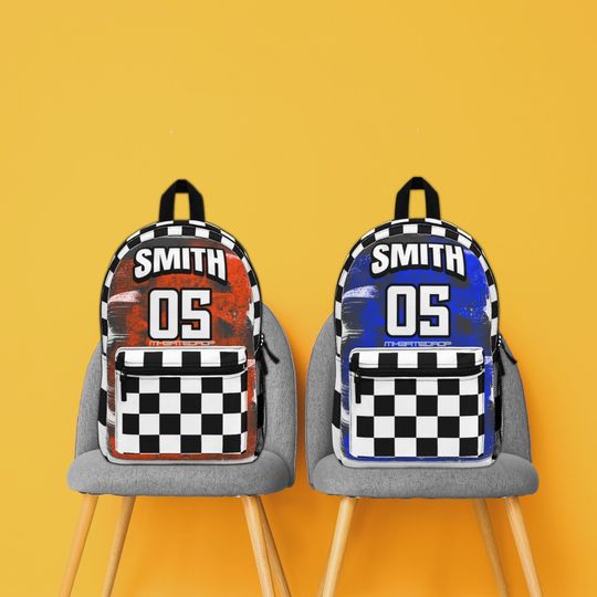 Personalized Back to School Bag | Motocross Backpack | Custom Backpack | Personalized Motocross Bag | Dirtbike Backpack  | Custom Kids Bag
