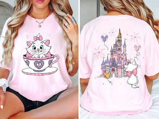 Disney The Aristocats Marie Cat Mad Tea Cup Party Shirt, Disney The Aristocats Shirt, Disney Marie Cat Shirt, Magic Kingdom Family Shirt
