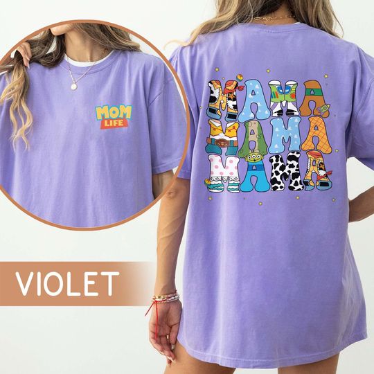 Retro Disney Pixar Toy Story Mama Shirt, Disney Toy Story Shirt, Buzz Lightyear adn Woody Shirt, Disney Toy Story Character Shirt