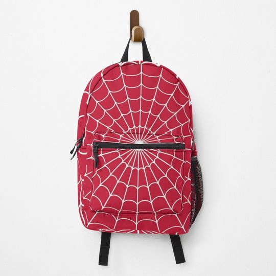 Red Spider Web Backpack, Spider Bag, Spider Backpack For School Backpack