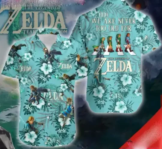 We Are Never Too Old The Legend Of Zelda On Road Hawaiian Shirt Gift For Fans