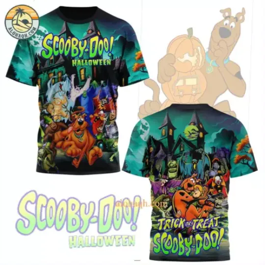 Scooby-Doo Halloween Trick Or Treat 3D T-Shirt