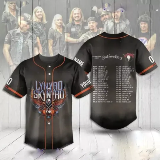 Personalized Lynyrd Skynyrd ZZ Top Jersey Tour 2024, Sharp Dressed Simple Man US