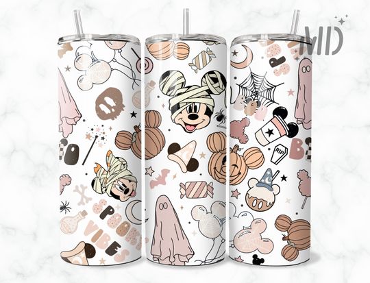 Halloween Tumbler Wrap, Magical Halloween Sublimation Design, 20 oz Skinny Tumbler Designs