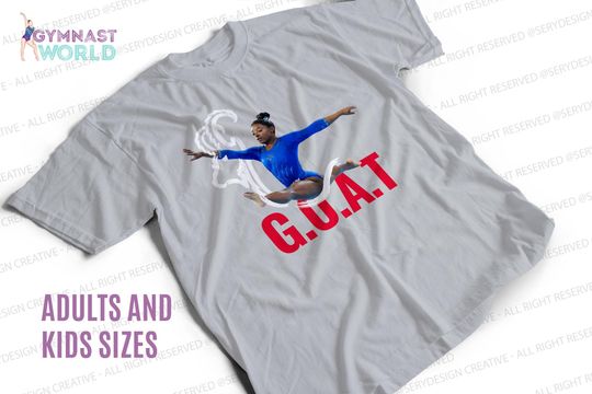 Gymnastics T-shirt,  Simone Goat T-shirt, Adults and kids Gymnastics T-shirt, Gymnastics Olympics T-shirt, Gymnastics gift,