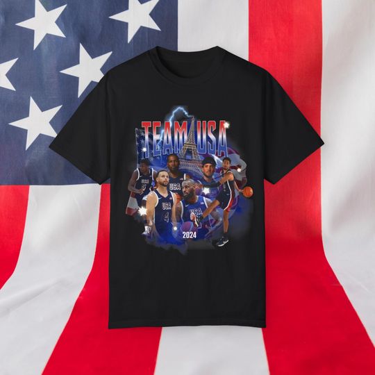 Team USA Shirt Basketball 2024 Olympics Mens Olympic Basketball Team Tee Labron James Devin Booker Steph Curry United States Unisex Tshirt
