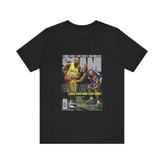 Kobe Bryant SLAM Graphic Tee T-Shirt Los Angeles Lakers NBA Champion Unisex Gift