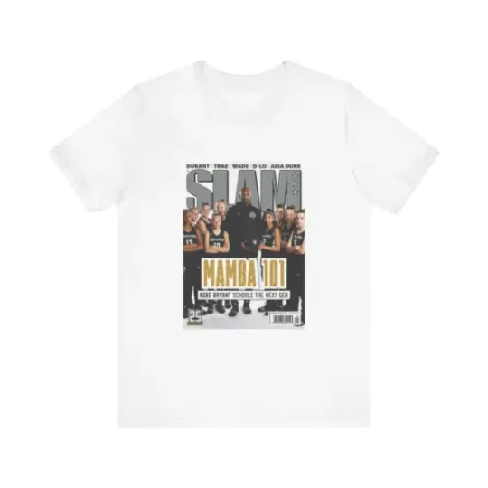 Kobe Bryant SLAM Graphic Tee T-Shirt Mamba NBA Champion LA Lakers Unisex Gift