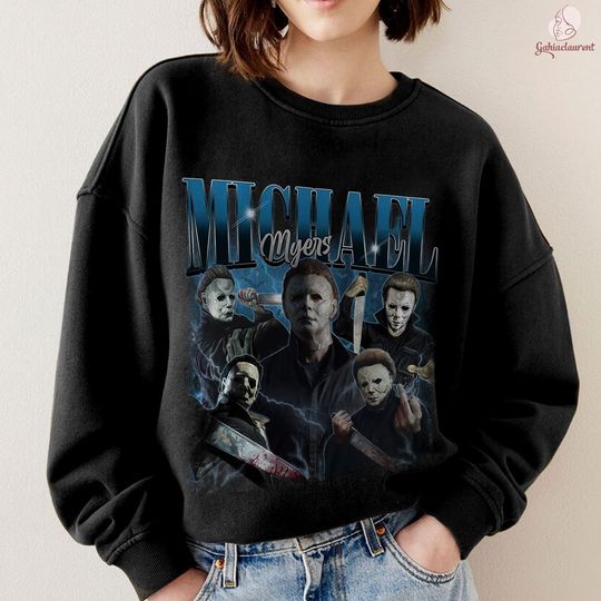 Michael Myers Homage Sweatshirt | Michael Myers Vintage Shirt | Michael Myers Horror Shirt | Horror Movie Shirt | Horror Characters Shirt