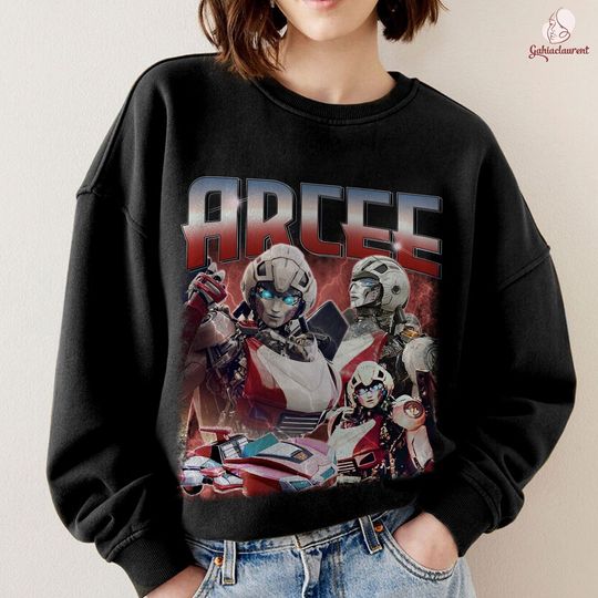 Retro Arcee Autobot Sweatshirt | Arcee Transformers Sweatshirt | Transformers Rise of The Beasts Tee | Trans4Mer Shirt | Gift For Fan