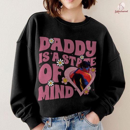 Miguel O'Hara 90s Vintage Homage Sweatshirt | Daddy Is A State Of Mind Shirt | Miguel O'Hara Spiderman 2099 | Spider-man Across The Spider Verse